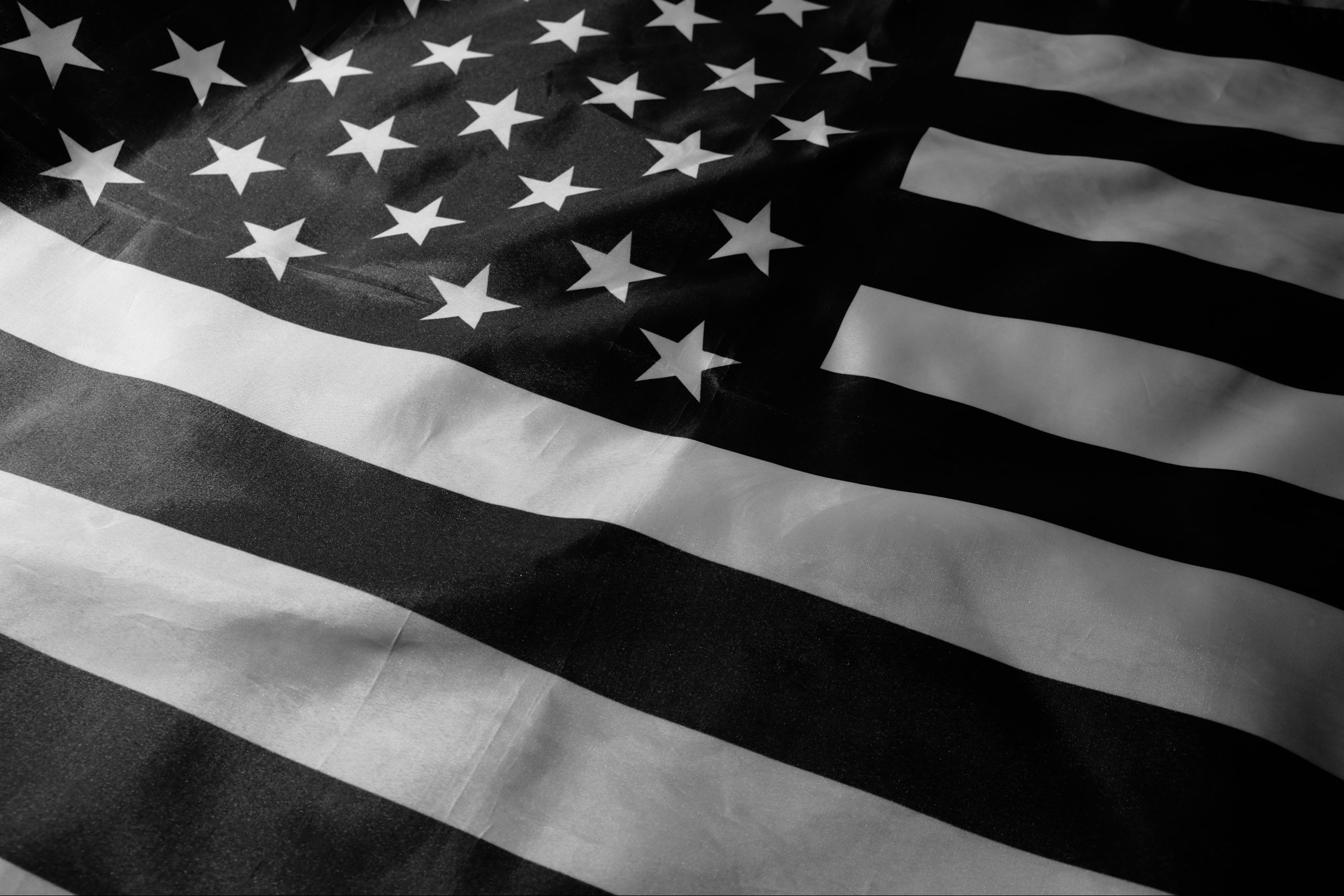 American Flag Black And White Wallpaper