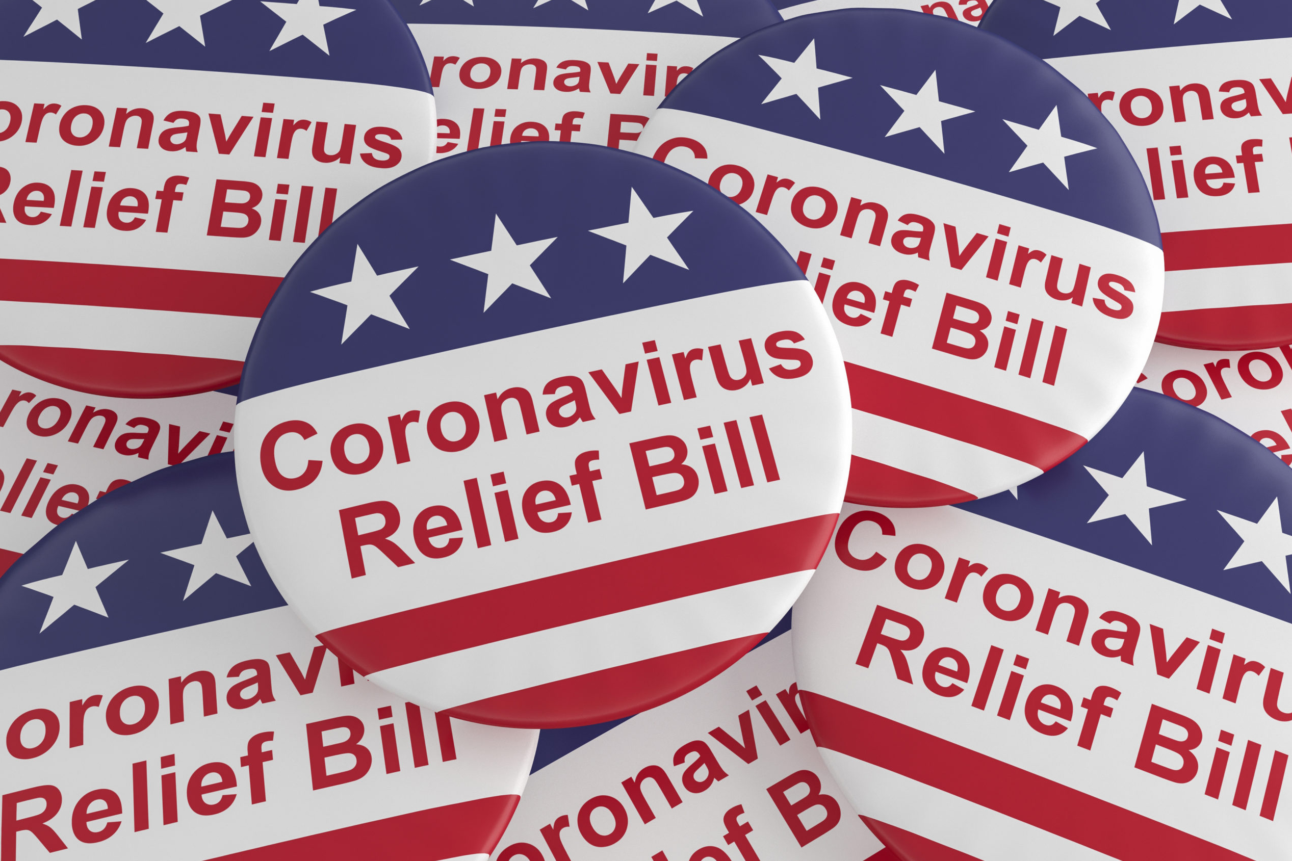 Coronavirus Relief Bill Buttons