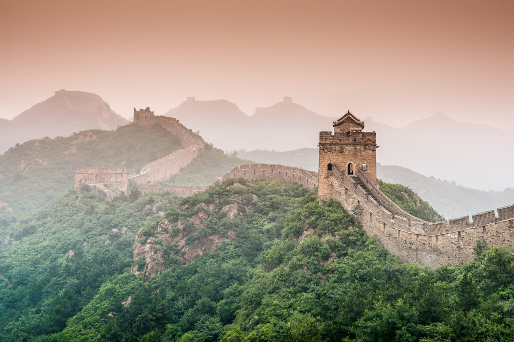 Great Wall of China at the Jinshanling section.
