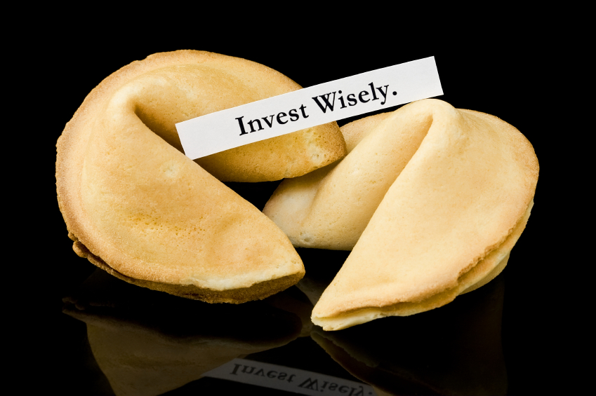Fortune cookie: "Invest Wisely."