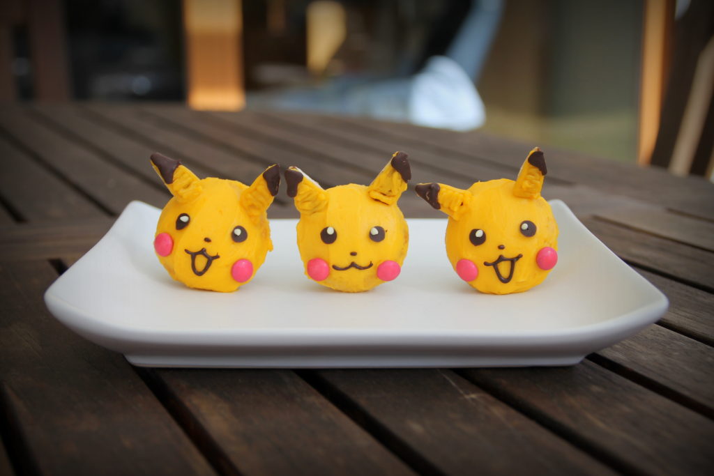 Pikachu lemon cupcakes